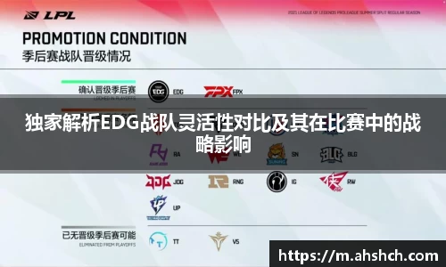 独家解析EDG战队灵活性对比及其在比赛中的战略影响